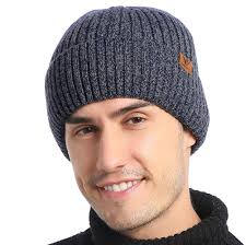 Cheetah Print Beanie VECRY Men's Slouch Beanie Skull Cap Long Baggy Hip-Hop  Leopard Print Winter Hat