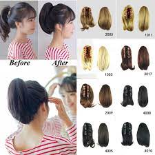 Cw Hair 10inch Short Straight Claw Clip In Hair Ponytail Hair Extension Ponytail Hair Extensions Ponytail Hairstyles Ponytail