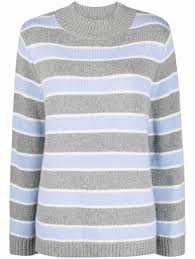 Striped Gray And Blue Sweater Shop The World S Largest Collection Of Fashion Shopstyle