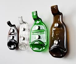 Melted Glass Bottles Turned Into Coat Hooks Recycled Beer Bottles Beer Bottle Diy Glass Bottles