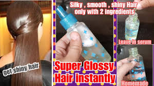 Use the spoon to mix both ingredients well. Instant Glossy Hair In Just 5 Minutes How To Get Super Glossy Shiny Smooth And Silky Hair Youtube