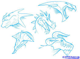 Check out this step by step tutorial. Drawing Tutorial Dragon Head Easy How To Draw A Dragon Novocom Top