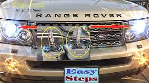 How To Change Low Beam Headlights Bulb Hid On Range Rover Sport D2s Xenon Hid Headlamps Youtube