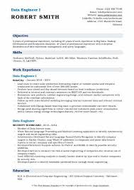25 resume objective examples for fresh engineers: Data Engineer Resume Samples Qwikresume