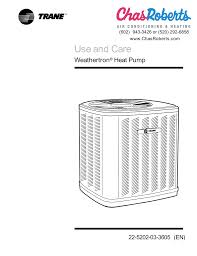 Maybe you would like to learn more about one of these? Trane 22 5202 03 3605 Weathertron 22 5202 03 3605 User Manual Manualzz