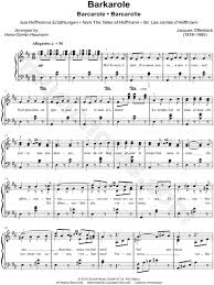 From wikimedia commons, the free media repository. Jacques Offenbach Barcarolle Sheet Music Easy Piano In D Major Download Print Sku Mn0183793