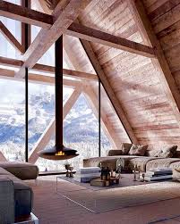 Floor To Ceiling Windows Let The Outside In Architecture House Rustic House House Design