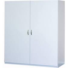 white melamine jumbo storage cabinet