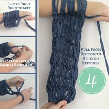 The favorite yarn of arm knitters everywhere, couture jazz is a soft and fluffy knitted tube of fine, brushed acrylic. How To Arm Knit Step By Step Instructions Picture Video Arm Knitting Tutorial Arm Knitting Tutorial Arm Knitting Scarf Finger Knitting