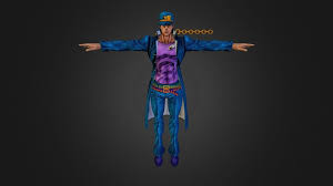 Jotaro Kujo By Loriscangini Download 3d Model Model Character Modeling 3d Model