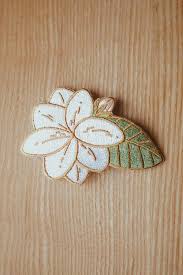 Sampaguita Jasminbluten Zum Aufbugeln Patches Patch Irononpatch Aufbugeln Irononpatch Jasminbluten Flower Patch Floral Patches Embroidered Patches