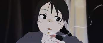 Share the best gifs now >>>. Sad Anime Girl Smoking Cigarette