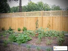 The Dublin Lattice Top Wood Privacy Fence Pictures Per Foot Pricing Backyard Landscaping Plans Good Neighbor Fence Patio Landscaping
