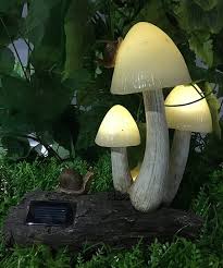 Hi Line Gift Yellow Mushroom Solar Light Up Garden Decor Best Price And Reviews Zulily