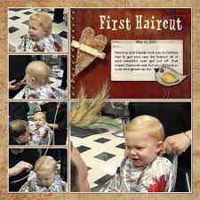 1st Haircut Scrapbook Page Ryan S First Haircut Digital Scrapbook Place Gallery Baby Scrapbook Pages Baby Scrapbook Scrapbook Pictures