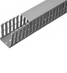 Canalina di cablaggio - 8 / 12 / 8 | A series - Elettrocanali - in PVC /  con scanalature