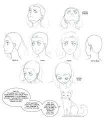Most anime drawings include exaggerated physical features such as large eyes, big hair and elongated limbs. How To Draw Anime Heads From Different Angles Novocom Top
