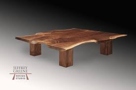 If you want something a little more versatile, choose wooden table legs that can be painted or stained. Square Leg Live Edge Coffee Table Jeffrey Greene