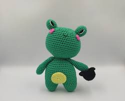 Frog Amigurumi Pattern Crochet Pattern Amigurumi Pattern Frog Pattern  Amigurumi Frog Tutorial PDF Vat the Little Frog Pattern