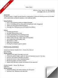 Medical Assistant Resume Sample Myjobsearch Com