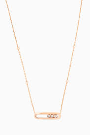 Shop exclusive collections for women from ounass uae online shopping for luxury fashion brands and designers of clothing, dresses, pants, bags, beauty, jewellery and shoes for women 2 hour delivery in dubai, abu dhabi free returns cash on delivery. Shop Messika Gold Baby Move Diamond Necklace For Women Ounass Uae