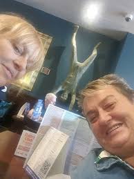 Here we are sitting in The Trawl Boat Inn, Lytham St Annes, Table 33  waiting for a major repair job