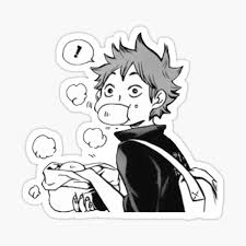 Black And White Manga Stickers Haikyu Stickers In 2020 Anime Stickers Cute Stickers Black And White Stickers