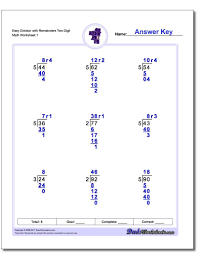 Long Division Worksheets These Long Division Worksheets Have Quotients With Remainders Each Worksh Long Division Worksheets Long Division Division Worksheets