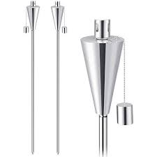 Und fackel ist nicht gleich fackel. Praknu Gartenleuchte 2 Fackeln Gartenfackel Set Edelstahl 115cm Kindersicherer Verschluss Inkl Glasfaserdocht Lange Brenndauer Fur Draussen Garten Online Kaufen Otto