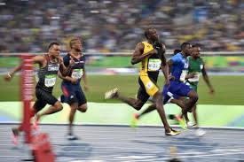 Set a world record time of 8:04.79 in the final: The Source Usain Bolt Becomes First Man To Ever Win 3 Consecutive 100m Gold Medals