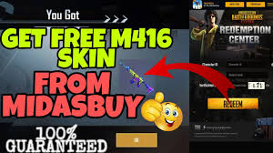 How to redeem pubg uc code from midasbuy.com and how to buy uc from midasbuy.com midasbuy. Get Free M416 Skin From Midasbuy New Redeem Code Get Free M416 Skin With Proof Youtube
