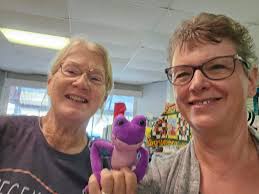 Found the hopper at Quilters Cupboard in Ankeny. This hopper is getting  tired!