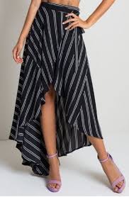 Black And White Striped Maxi Skirt Striped Maxi Wrap Skirt Black Skirt Long Long Maxi Skirts Printed Maxi Skirts