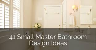 It sits on a marble tile floor accented by hex tiles that complement the accent wall and shower area floor. 41 Small Master Bathroom Design Ideas Sebring Design Build