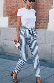 15 Business Casual Outfit Ideas For Work Striped Pants Women Chic Business Casual Work Outfits Women