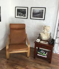 Distressed Leather Look Slip Cover Made For The Ikea Poang Chair Ikea Chair Cover Ikea Poang Chair Slipcovers