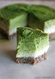 Coconut Mint Matcha Cake Recipe Made Larger Pan Was Difficult To Get The Green Gradient Difference Smaller Might Be Better Food Tea Recipes Matcha Recipe