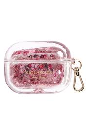 Plus, the key ring makes it so you'll never lose them again. Kate Spade New York Glitter Airpod Pro Case Pink Fashion Gone Rogue