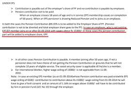 Epf or employees' provident fund is a retirement benefits scheme, under which employees and employers make an equal contribution towards the scheme. Basic Salary More Than 15000 Eps Contribution Rejection Of Transfer Or Epf Claim