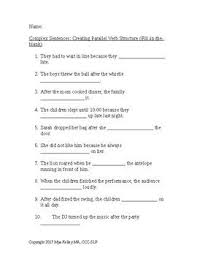 Freebie Complex Sentence Completion By Speechie Worksheet Station Teachers Pay Teachers Complex Sentences Sentences Speech And Language