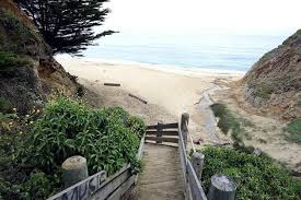 take the stairs down to the gorgeous grey whale cove state