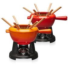 Most of the le creuset pots and pans everything kitchens carries are safe for. Le Creuset Cheese Meat Fondue Set Cast Iron Fondue