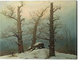 Caspar David Friedrich - Cairn in Snow Canvas Print • Pixers® - We live to  change