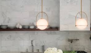 Light, contemporary kitchen design with open shelving, ample light, stainless steel appliances, marble splashback and benchtop, and a large butlers pantry. Lights To Replace Ceiling Fans