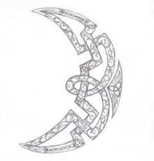 Celtic Moon By Violetsun On Deviantart Celtic Moon Tattoo Celtic Tattoos Moon Tattoo Designs