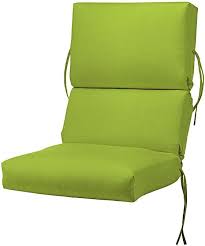 Bullnose High Back Outdoor Chair Cushion Dining Cushions Outdoor Cushions Pillows Outdoor Outdoor Chairs Chair Cushions Chair