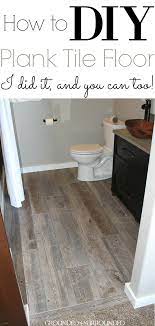 At this point, the bathroom is ready for tile, and steve called in rick smith and his crew to tile the shower and bathroom floor. Plank Tile Bathroom Flooring Plank Tile Flooring Wood Tile Bathroom Wood Look Tile Floor