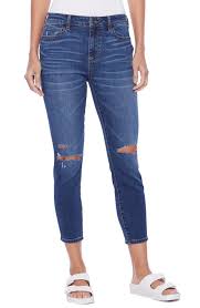 Hint Of Blu Brilliant High Waist Ripped ...
