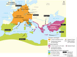 Deux Empires Chretiens Byzance Et L Europe Carolingienne Histoire 5e Lelivrescolaire Fr Empire Carolingien Byzance Empire Byzantin