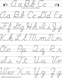 Cursive Writing Worksheet Back To The Index Enchanted Learning